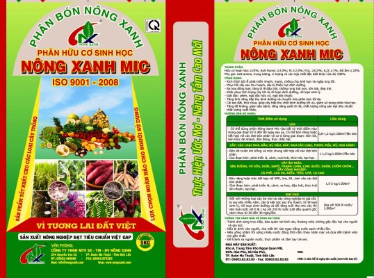 Phân bón hữu cơ sinh học - Phân Bón Nông Xanh - Công Ty TNHH MTV SX TM DV Nông Xanh